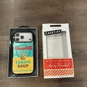 CASETiFY x Campbell's Tomato Soup iPhone 17 Pro Max Case Andy Warhol Collab NIB
